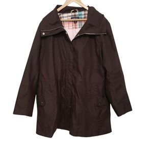 Lands End Women's Chocolate Brown Jacket Size XL